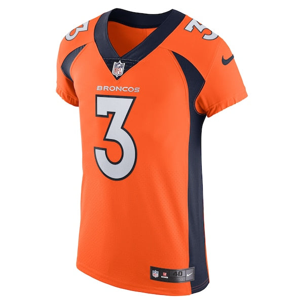 Russell Wilson Denver Broncos Nike Vapor Elite Jersey - Orange - Image 3