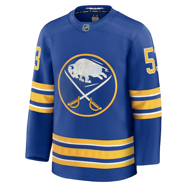 Jeff Skinner Buffalo Sabres Home Premium Jersey - Royal/Black - Image 3