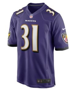 Alternative view of Jamal Lewis Baltimore Ravens Nike Game Retired Player Jersey - Purple