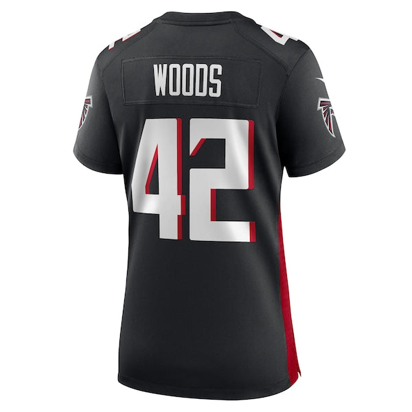 Josh Woods Atlanta Falcons Nike Women's Team Game Jersey - Black - Image 3