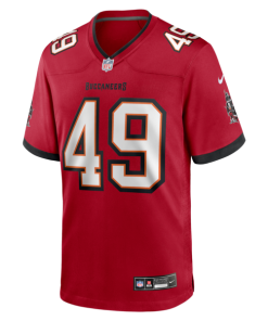 Alternative view of Owen Wright Tampa Bay Buccaneers Nike Team  Game Jersey -  Red