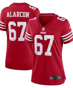 Isaac Alarcon San Francisco 49ers Nike Women's Team Game Jersey -  Scarlet