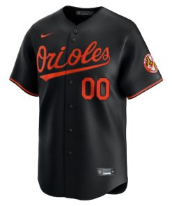 Alternative view of Baltimore Orioles Nike  Alternate Limited Custom Jersey?¨C Black