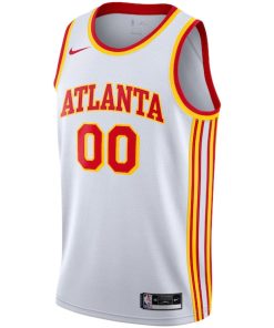 Alternative view of Atlanta Hawks Nike 2020/21 Swingman Custom Jersey - Association Edition - White