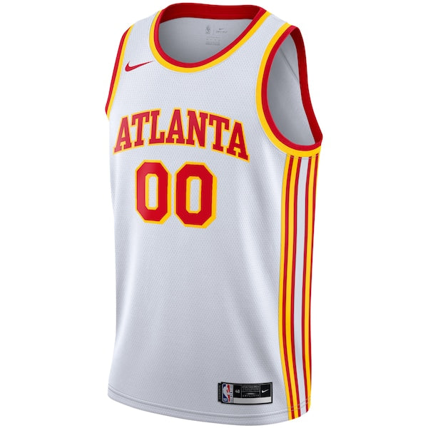 Atlanta Hawks Nike 2020/21 Swingman Custom Jersey - Association Edition - White - Image 2