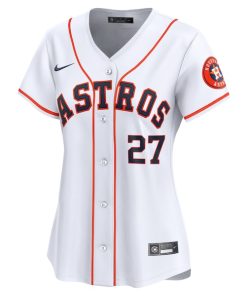 Alternative view of Jose Altuve Houston Astros Nike Women's Home Limited Player Jersey - White