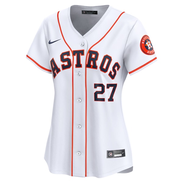 Jose Altuve Houston Astros Nike Women's Home Limited Player Jersey - White - Image 2