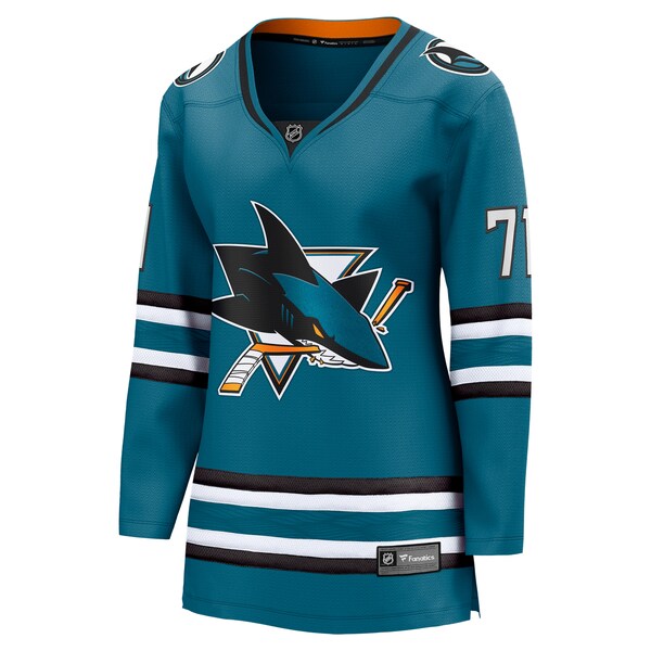 Macklin Celebrini San Jose Sharks Women's Home Breakaway Jersey?ยจC Teal - Image 2