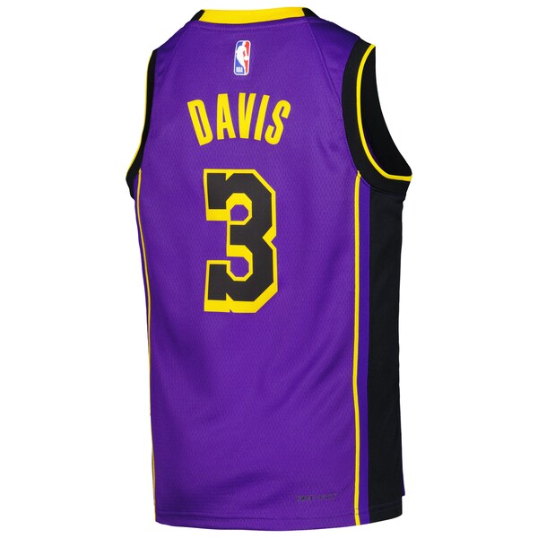 Anthony Davis Los Angeles Lakers Jordan Brand Youth Swingman Jersey - Statement Edition - Purple - Image 3