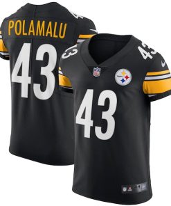 Troy Polamalu Pittsburgh Steelers Nike Retired Player Elite Jersey - Black