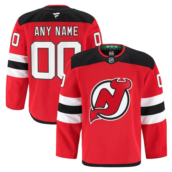 New Jersey Devils Home Authentic Pro Custom Jersey - Red