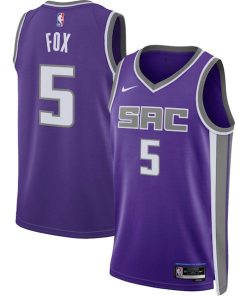 De'Aaron Fox Sacramento Kings Nike Unisex Swingman Jersey - Icon Edition - Purple