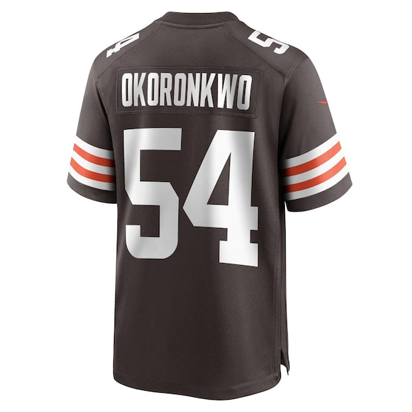 Ogbonnia Okoronkwo Cleveland Browns Nike Game Player Jersey - Brown - Image 3
