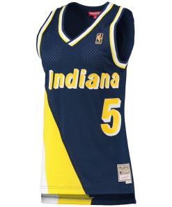 Alternative view of Jalen Rose Indiana Pacers Women's 1996/97 Hardwood Classics Swingman Jersey - Navy