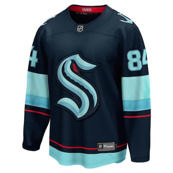 Kaapo Kakko Seattle Kraken Home Breakaway Player Jersey - Deep Sea Blue - Image 2