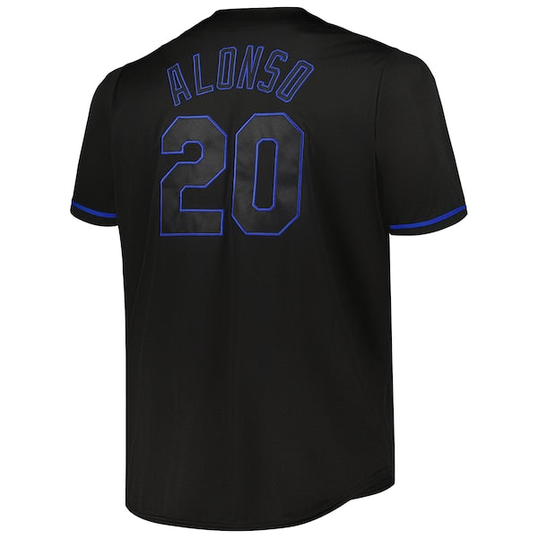 Pete Alonso New York Mets Big & Tall Pop Fashion Jersey - Black - Image 3