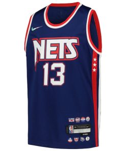 Alternative view of James Harden Brooklyn Nets Nike Youth Swingman Jersey - City Edition - Navy