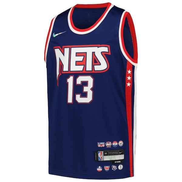 James Harden Brooklyn Nets Nike Youth Swingman Jersey - City Edition - Navy - Image 2
