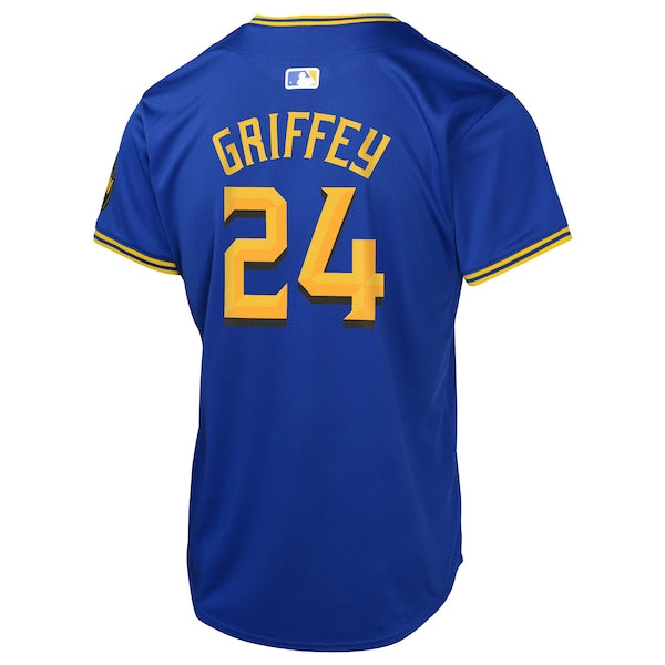 Ken Griffey Jr. Seattle Mariners Nike Youth City Connect Limited Player Jersey - Navy - Image 3
