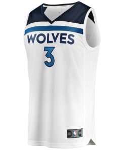 Alternative view of Jaden McDaniels Minnesota Timberwolves  Youth Fast Break Replica Player Jersey - Association Edition - White