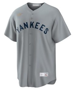 Alternative view of New York Yankees Nike Road Cooperstown Collection Team Jersey - Gray