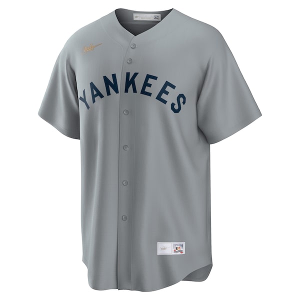 New York Yankees Nike Road Cooperstown Collection Team Jersey - Gray - Image 2