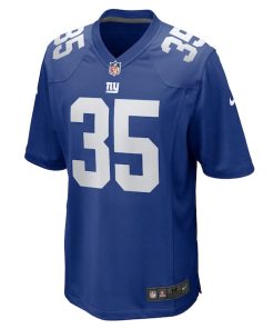 Alternative view of Jashaun Corbin New York Giants Nike Team Game Jersey -  Royal