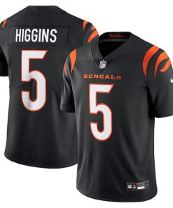 Alternative view of Tee Higgins Cincinnati Bengals Nike  Vapor Untouchable Limited Jersey - Black/White