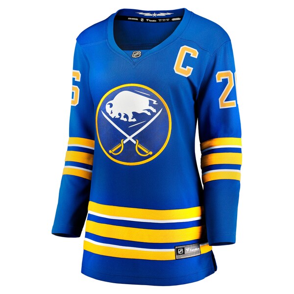 Rasmus Dahlin Buffalo Sabres Women's Home Captain Patch Breakaway Jersey - Royal - Image 2