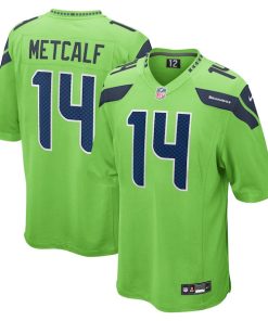 DK Metcalf Seattle Seahawks Nike  Game Jersey - Neon Green
