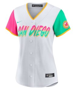 Alternative view of Fernando Tatis Jr. San Diego Padres Nike Women's 2022 City Connect Replica Player Jersey - White