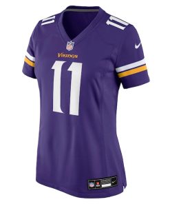 Alternative view of Carson Wentz Minnesota Vikings Nike Women's Team Game Jersey -  Purple