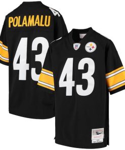 Troy Polamalu Pittsburgh Steelers Youth 2005 Gridiron Classics Retired Player Legacy Jersey - Black/White