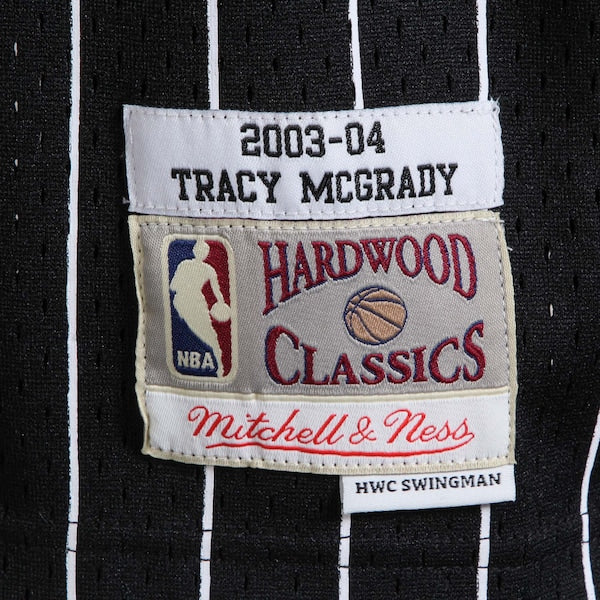 Tracy McGrady Orlando Magic Hardwood Classics Swingman Jersey - Black/Blue - Image 4