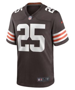 Alternative view of Kahlef Hailassie Cleveland Browns Nike Team Game Jersey -  Brown