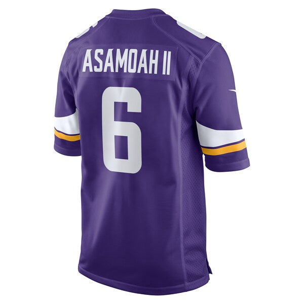 Brian Asamoah II Minnesota Vikings Nike Game Jersey - Purple - Image 3