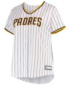 Alternative view of Fernando Tatis Jr. San Diego Padres Women's Plus Size Replica Player Jersey - White/Brown