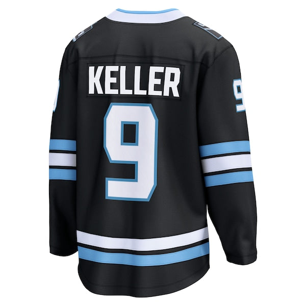 Clayton Keller Utah Mammoth Home Breakaway Player Jersey - Black/White - Image 4