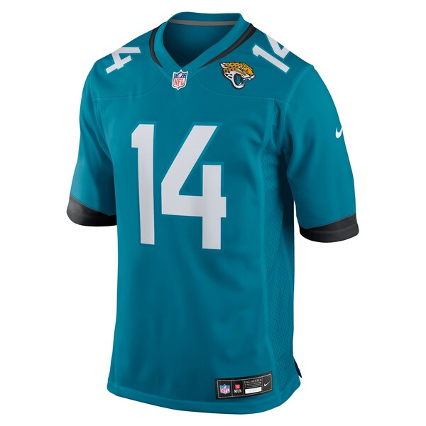 Nick Mullens Jacksonville Jaguars Nike Team Game Jersey - Teal - Image 2