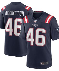 Tucker Addington New England Patriots Nike Home Game Player Jersey - Navy