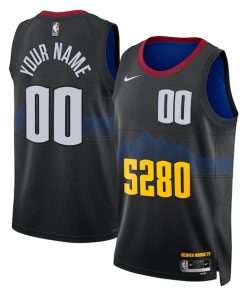 Denver Nuggets Nike Unisex 2023/24 Custom Swingman Jersey - Black - City Edition
