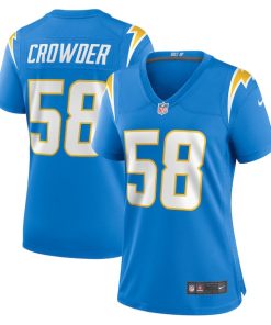Tae Crowder Los Angeles Chargers Nike Women's Team Game Jersey - Powder Blue