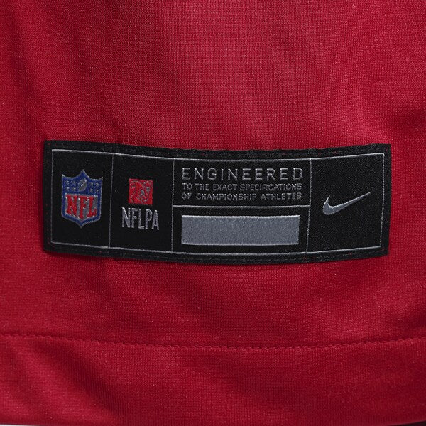Mac Jones San Francisco 49ers Nike Team Game Jersey - Scarlet - Image 6