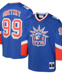 Wayne Gretzky New York Rangers Youth 1996 Blue Line Player Jersey - Royal