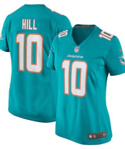 Tyreek Hill Miami Dolphins Nike Women's Player Jersey - Aqua/White