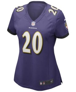 Alternative view of Ed Reed Baltimore Ravens Nike Women's Game Retired Player Jersey - Purple