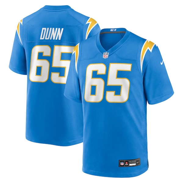 Michael Dunn Los Angeles Chargers Nike Team Game Jersey - Powder Blue