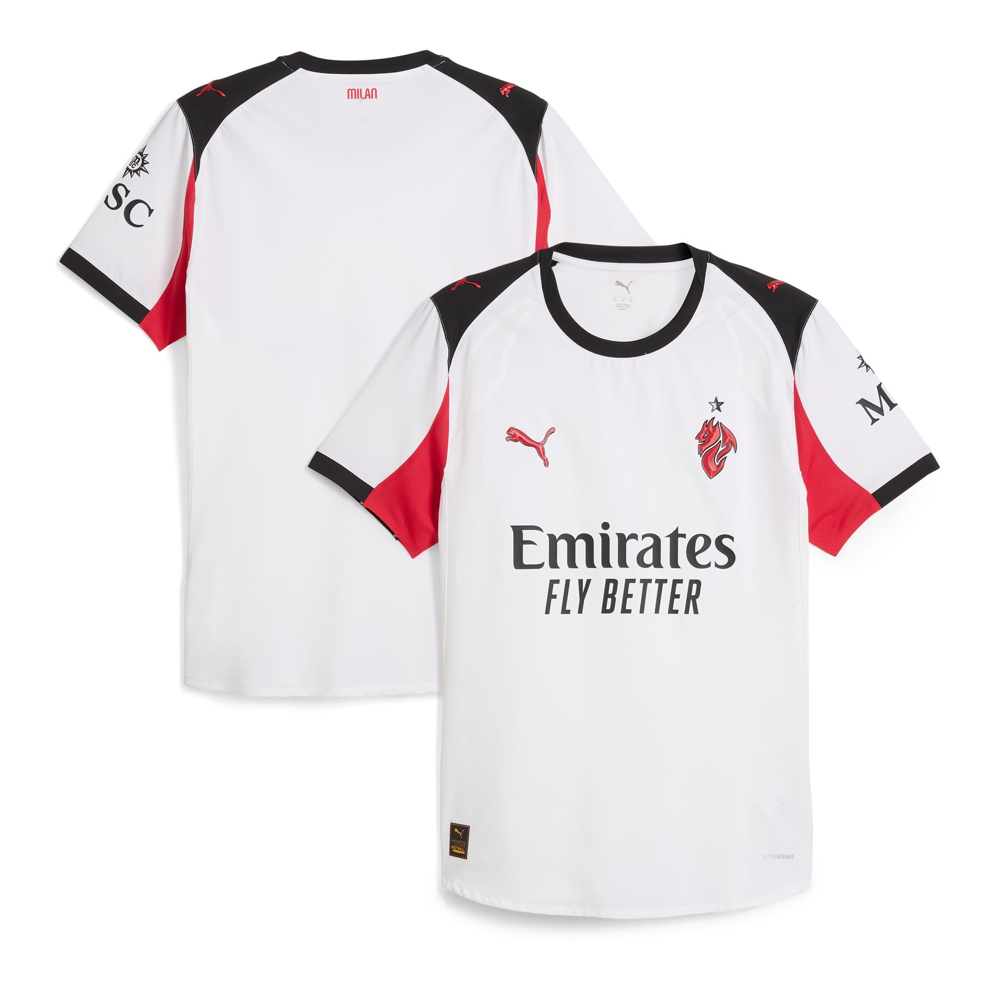 AC Milan Puma 2025/26 Home Authentic Jersey - Red/White - Image 8