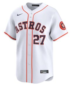 Alternative view of Jose Altuve Houston Astros Nike Home Limited Player Jersey - White
