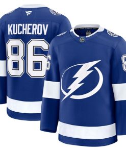 Nikita Kucherov Tampa Bay Lightning  Home Premium Jersey - Blue/Black